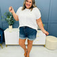 Midtsiddende jeansshorts til kvinder