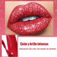 🔥🌈18 farver Diamond Gloss Matte med glitter, vandfast flydende læbestift💋
