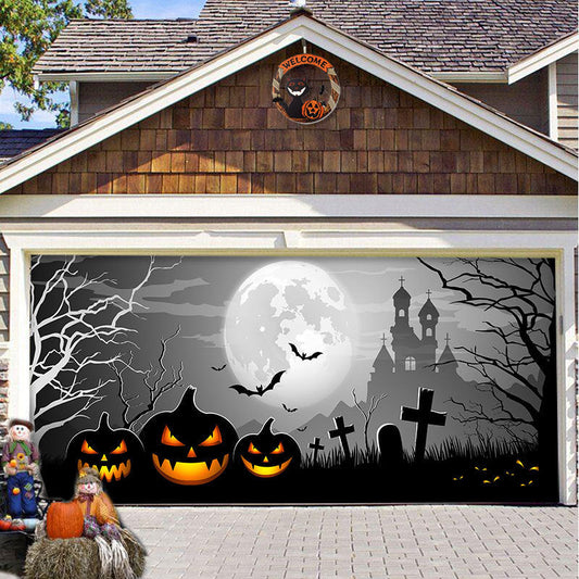 (🎃Tidligt Halloween-udsalg 49% rabat🎃) - Halloween 2024 Garageport-dekoration