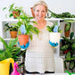 Fugleformet gennemsigtig plantevanddispenser