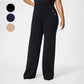 Kvinders Plus Size Høj Stretch Høj Talje Bred-Ben Bukser