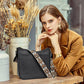 Alsidig crossbody-taske i læder til kvinder