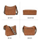 Alsidig crossbody-taske i læder til kvinder