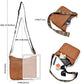 Alsidig crossbody-taske i læder til kvinder