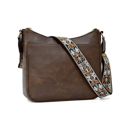 Alsidig crossbody-taske i læder til kvinder
