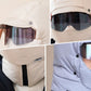 🌟Vintertilbud - Vindtæt, heldækkende udendørs ridemaske med briller