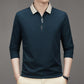Herre Afslappet T-shirt med Ensfarvet Revers Krave