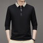 Herre Afslappet T-shirt med Ensfarvet Revers Krave