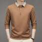 Herre Afslappet T-shirt med Ensfarvet Revers Krave