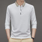 Herre Afslappet T-shirt med Ensfarvet Revers Krave