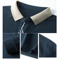 Herre Afslappet T-shirt med Ensfarvet Revers Krave
