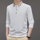 Herre Afslappet T-shirt med Ensfarvet Revers Krave