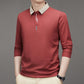 Herre Afslappet T-shirt med Ensfarvet Revers Krave