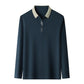 Herre Afslappet T-shirt med Ensfarvet Revers Krave