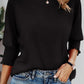 🔥Varmt salg🏆Damemode 3/4 ærmer Rund hals Basic Business T-shirts