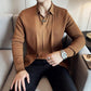 Casual enfärgad fuskoverall i 2 delar för män
