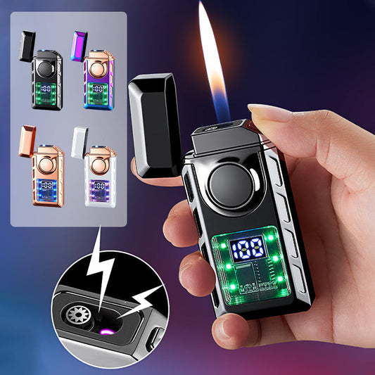 🔥2024 Ny produktlancering - Multifunktionel lighter med to flammer og farverigt lys