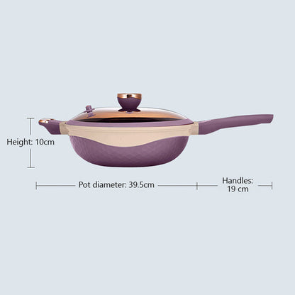 Multifunktionel non-stick stegepande med låg