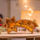 🎅LED-juledekorationer i træ Krybbe Stjerneformet skrivebordslampe🌟