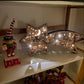 🎅LED-juledekorationer i træ Krybbe Stjerneformet skrivebordslampe🌟