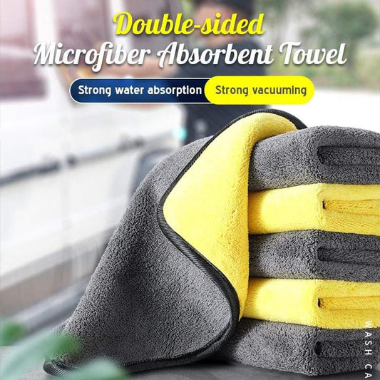 🔥Ny hot selling❤️‍🔥 Dobbeltsidet absorberende mikrofiberhåndklæde