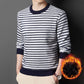 🔥Giv de ældre en varm vinter🍃Mænds varme stribede komfortable og moderigtige sweater