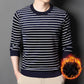 🔥Giv de ældre en varm vinter🍃Mænds varme stribede komfortable og moderigtige sweater