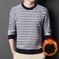 🔥Giv de ældre en varm vinter🍃Mænds varme stribede komfortable og moderigtige sweater