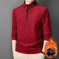 🔥60% rabat på juleudsalg🔥Quarter Zip Pullover til mænd med plysforing - Køb 2 og få gratis fragt