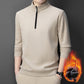 🔥60% rabat på juleudsalg🔥Quarter Zip Pullover til mænd med plysforing - Køb 2 og få gratis fragt