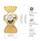 Skinnende diamant sommerfugl mesh-ur