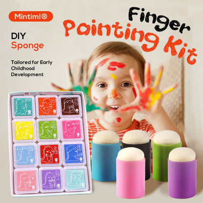 💥Sidste dags tilbud 49% rabat💥DIY-svamp-fingermalingssæt