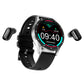 (GRATIS FORSENDELSE) 2 I 1 SMARTWATCH MED ØRETELEFONER (TIL IPHONE OG ANDROID)