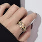 🎁Varmt salg🔥Kraftig vintage zirkonia-ring med bredt bånd