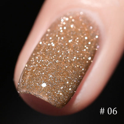 🎀70% rabat på nytårsudsalg🎀Glitter Crushed Rhinestones Nail Gel Polish