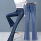 🔥2025 New Arrival🔥 Højtaljede stretchy jeans med klokkebund til kvinder