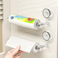 Multifunktionel toiletpapirholder med vakuumsugekop