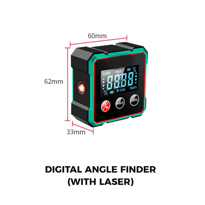 Magnetisk Digital Vinkelsøger med Elektronisk Laser