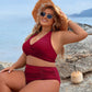 🏝️HOT UDSALG 49% FRA👙 Mavekontrollerende badedragter Modest High Waisted Bikini Sets