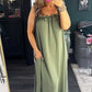 💐Forårsspecial🎉Casual ærmeløs maxikjole med lommer