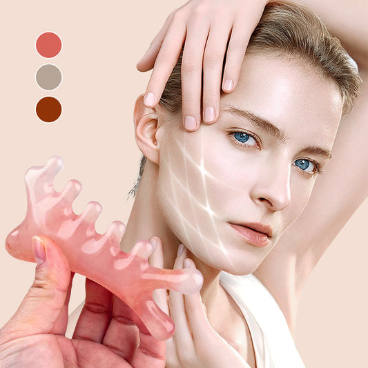 Multifunktionel hovedbundsmassagekam Gua Sha Tool