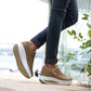 🔥Kvinders afslappede, åndbare sneakers med tyk sål