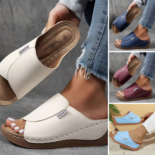 🔥 Varmt salg 50% rabat 🔥Casual Wedge Slide Sandals til kvinder