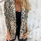Blazer med leopardprint til kvinder