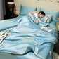 🎁Get Ready For Summer - Washable、cooling❄️4-stykket seng linen🛏️