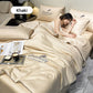🎁Get Ready For Summer - Washable、cooling❄️4-stykket seng linen🛏️