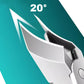 Anti-Splash 25° Slant Edge Negleklipper 3-delt sæt