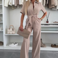 🌸Sommerudsalg 49% rabat🌸Kvinders jumpsuit med knapper og bindebånd i taljen