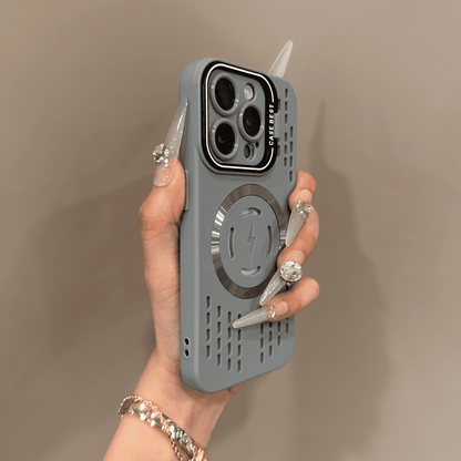 Blød silikone sikkerhedsbeskyttelse lynhurtig magnetisk opladningsetui cover til iPhone