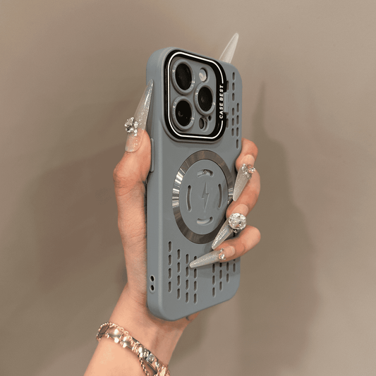 Blød silikone sikkerhedsbeskyttelse lynhurtig magnetisk opladningsetui cover til iPhone
